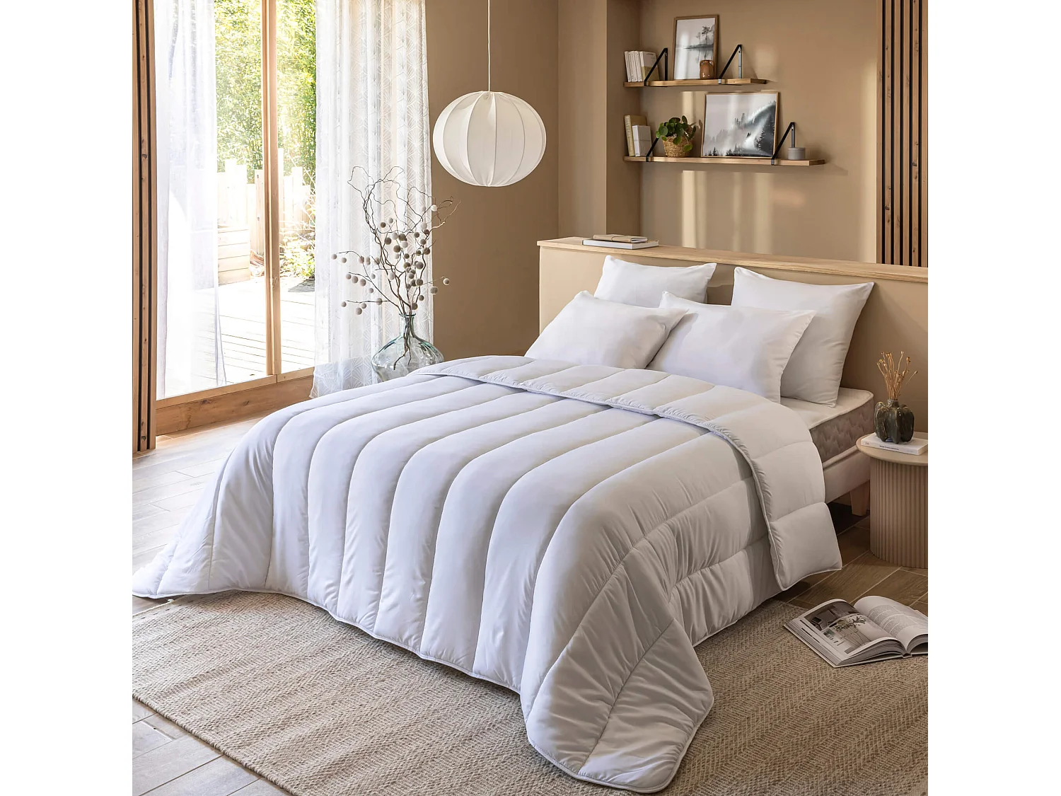 Couette chaude hiver 500gr/m² 260x240 cm