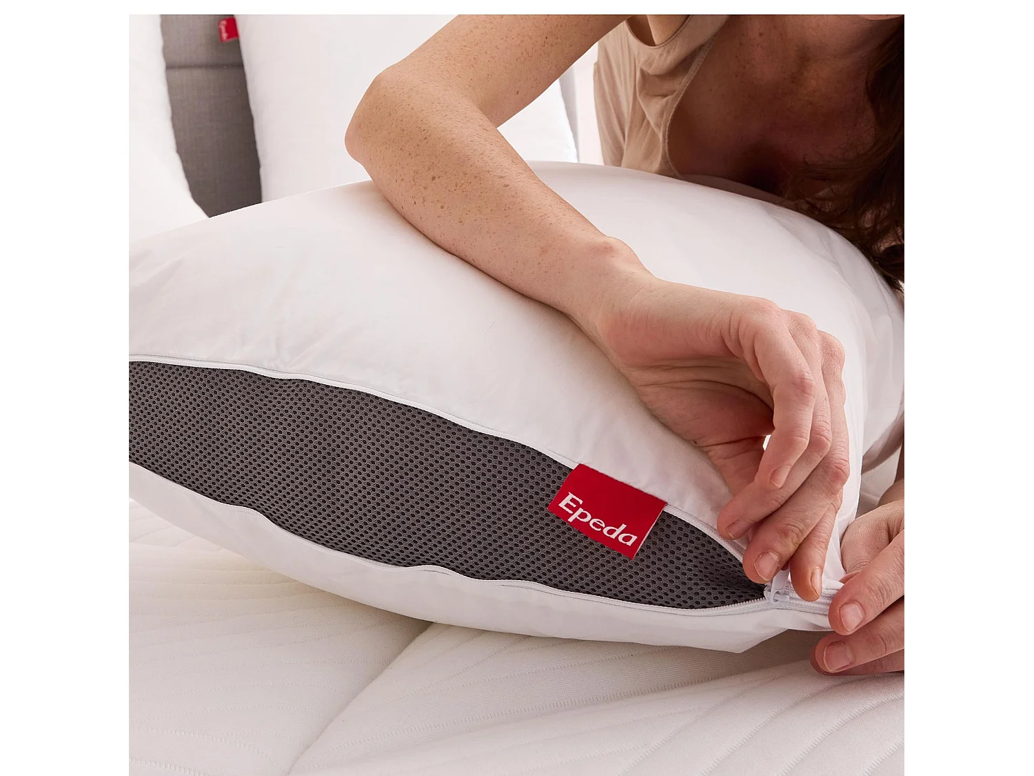 Pack couette mi-saison 240x220 cm et oreiller modulable Epeda