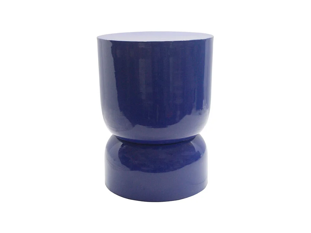 Lola - Table d'appoint ronde en métal ø32,5cm - Indigo