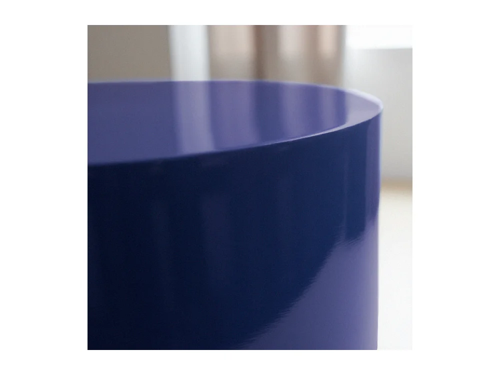 Lola - Table d'appoint ronde en métal ø32,5cm - Indigo