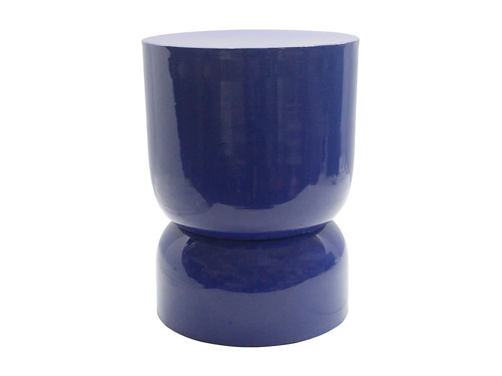 Lola - Table d'appoint ronde en métal ø32,5cm - Indigo