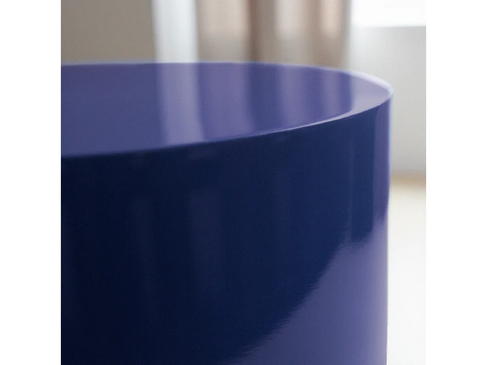 Lola - Table d'appoint ronde en métal ø32,5cm - Indigo