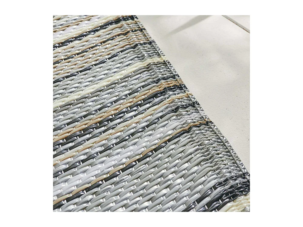 Tapis extérieur en polypropylène Spargi 1746 gris 120 x 160 cm