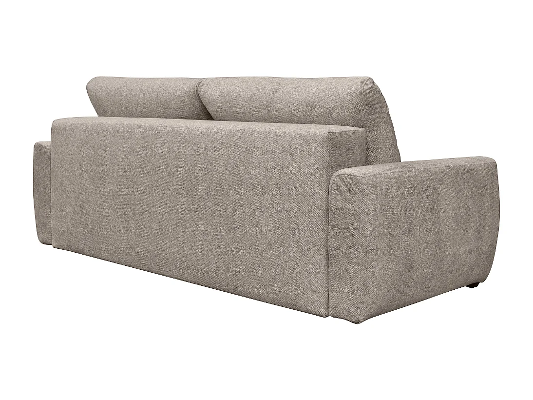 Canapé convertible 3 places avec coffre et matelas ressort L246 cm - ALBA