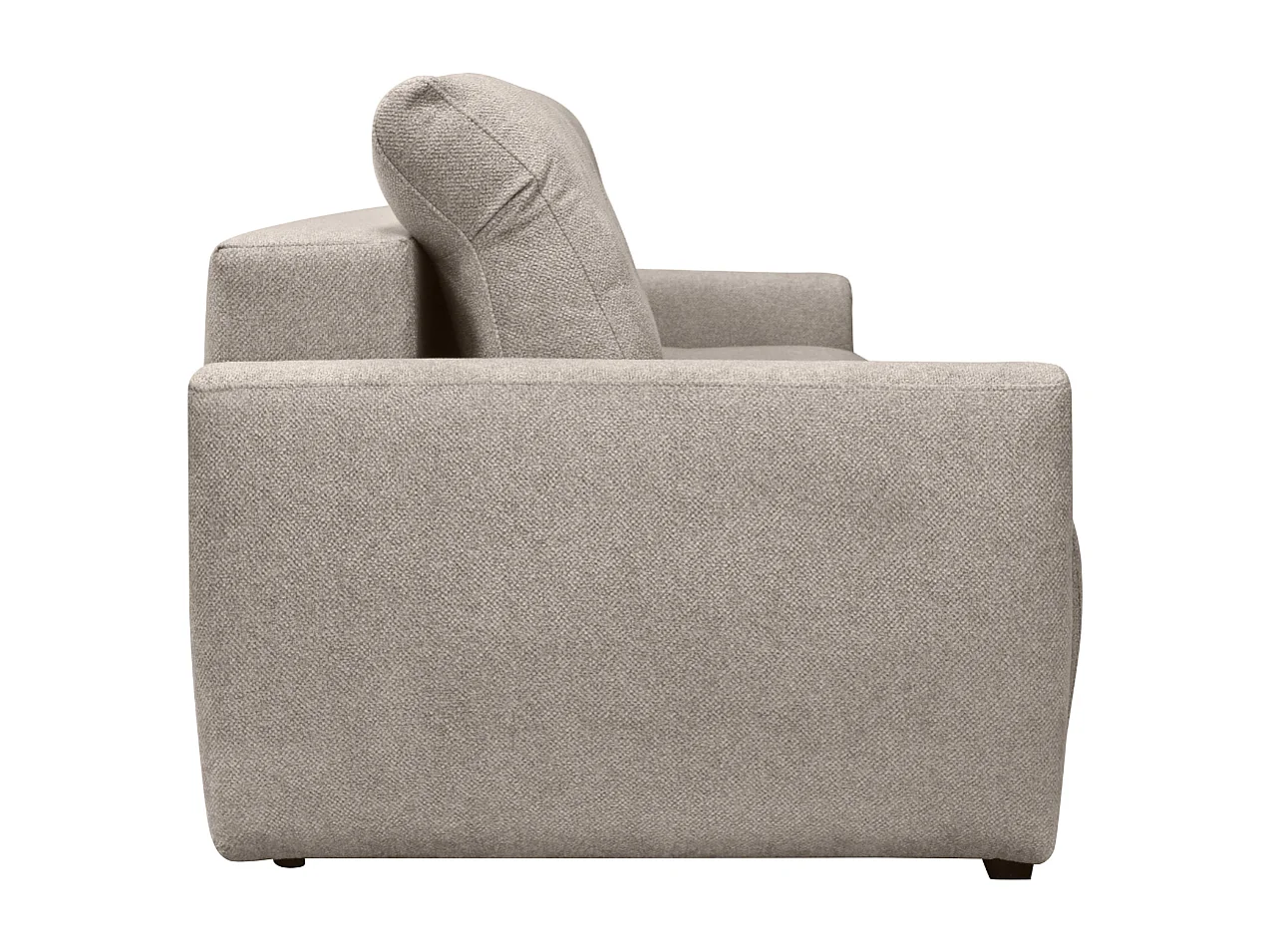 Canapé convertible 3 places avec coffre et matelas ressort L246 cm - ALBA