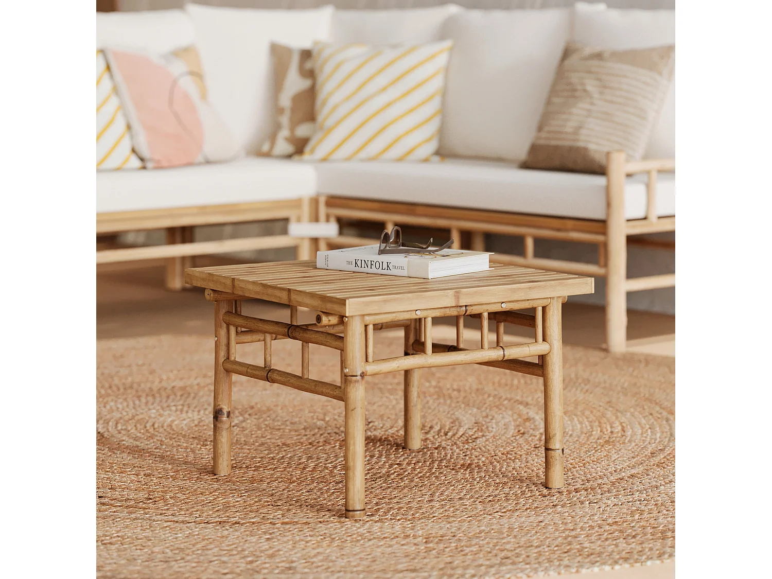 <p>Set da giardino per 5 persone in bambù</p> - Vadella