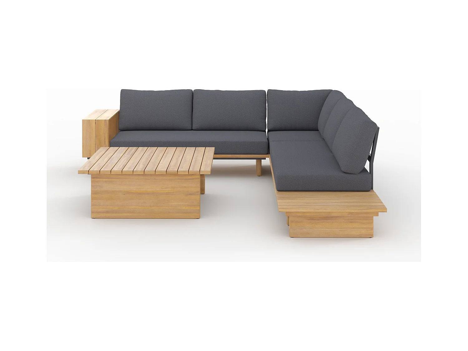 <font>Salotto da giardino 4 persone in legno di acacia</font> - Seya