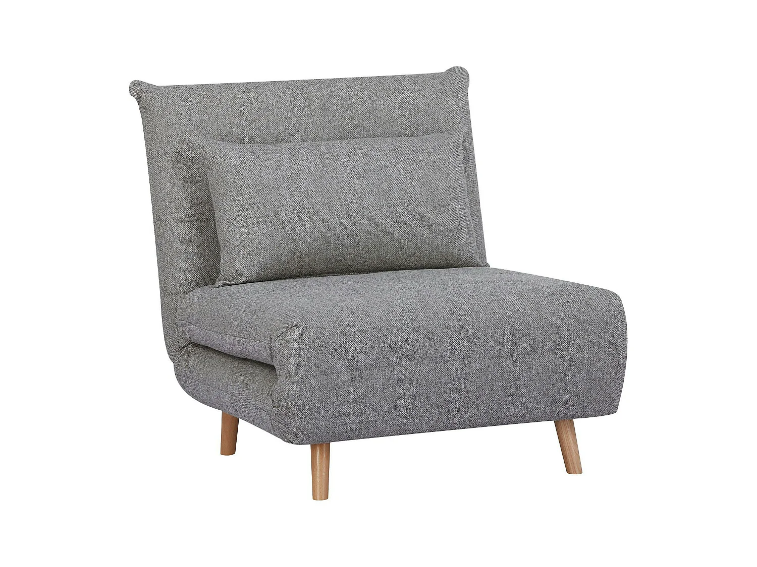 Fauteuil convertible gris BERLIN