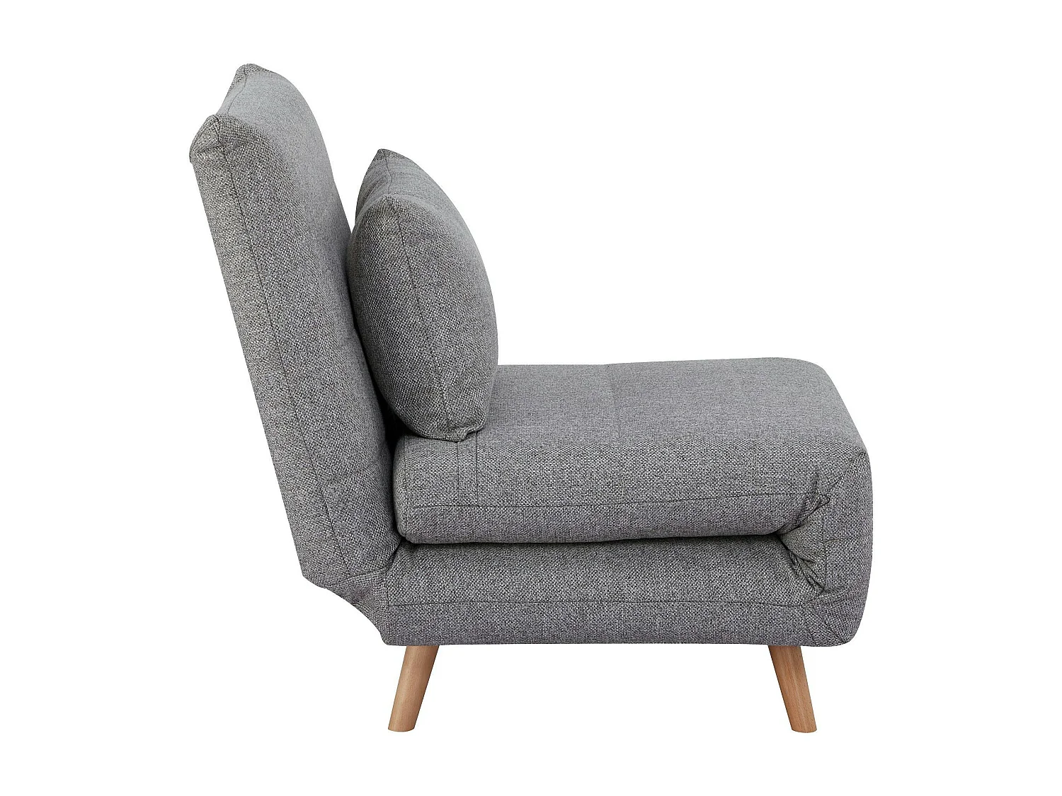 Fauteuil convertible gris BERLIN