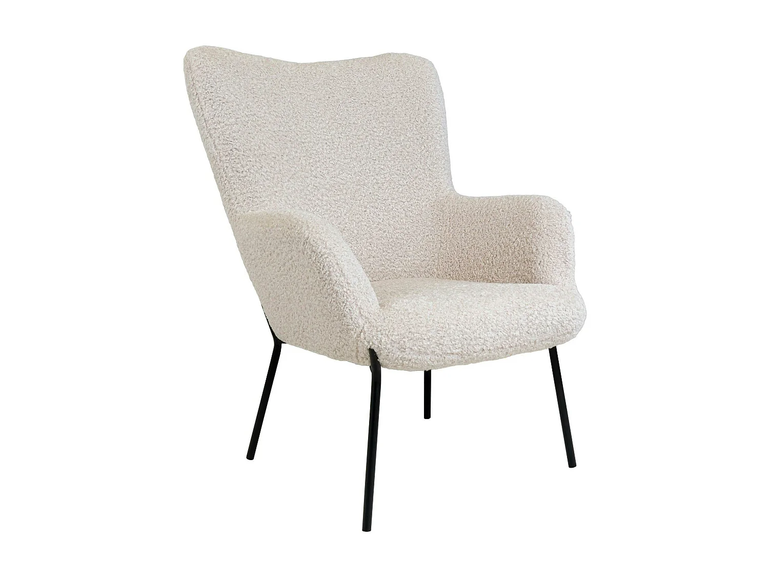 Fauteuil en peau de mouton synthétique BERLIN