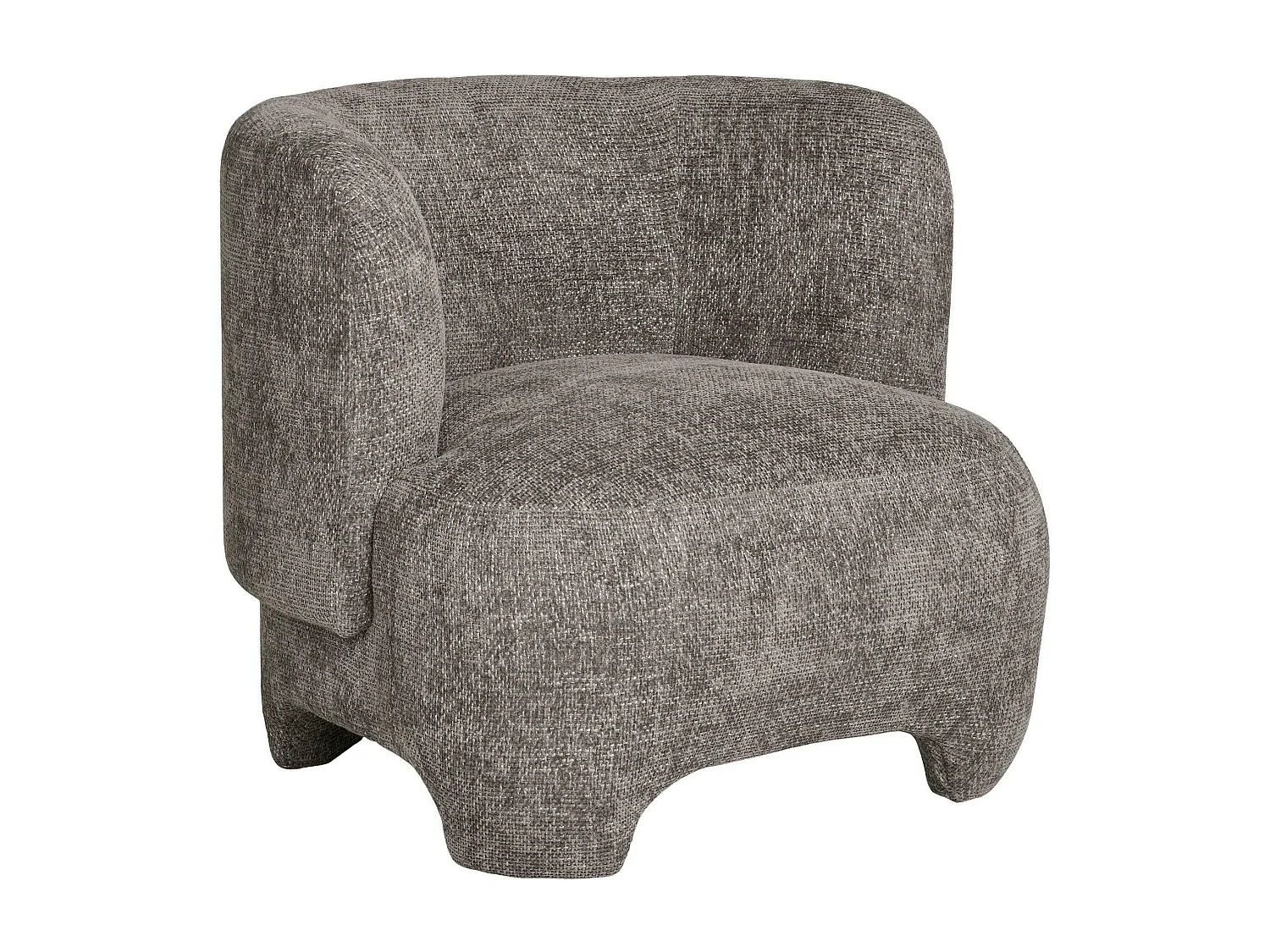Gros fauteuil design gris BERLIN
