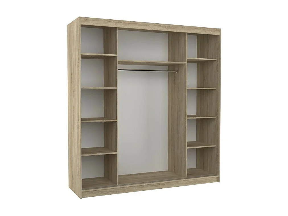 Kleiderschrank Polna (200cm)/Schiebetüren/Sonoma
