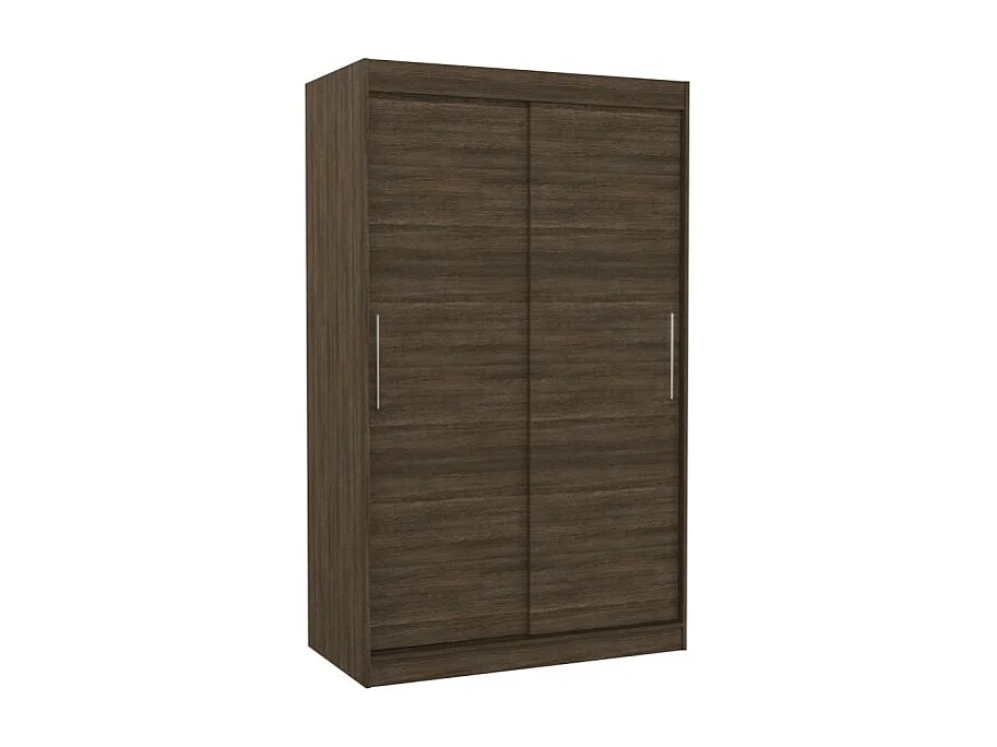 Armoire Ronn (120cm)/portes coulissantes/Marron