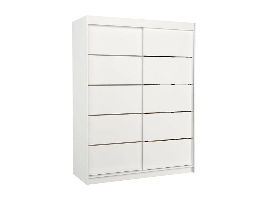 Armoire Soro (150cm)/portes coulissantes/Blanc