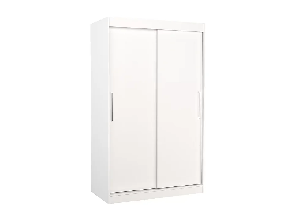 Armoire Ronn (120cm)/portes coulissantes/Blanc