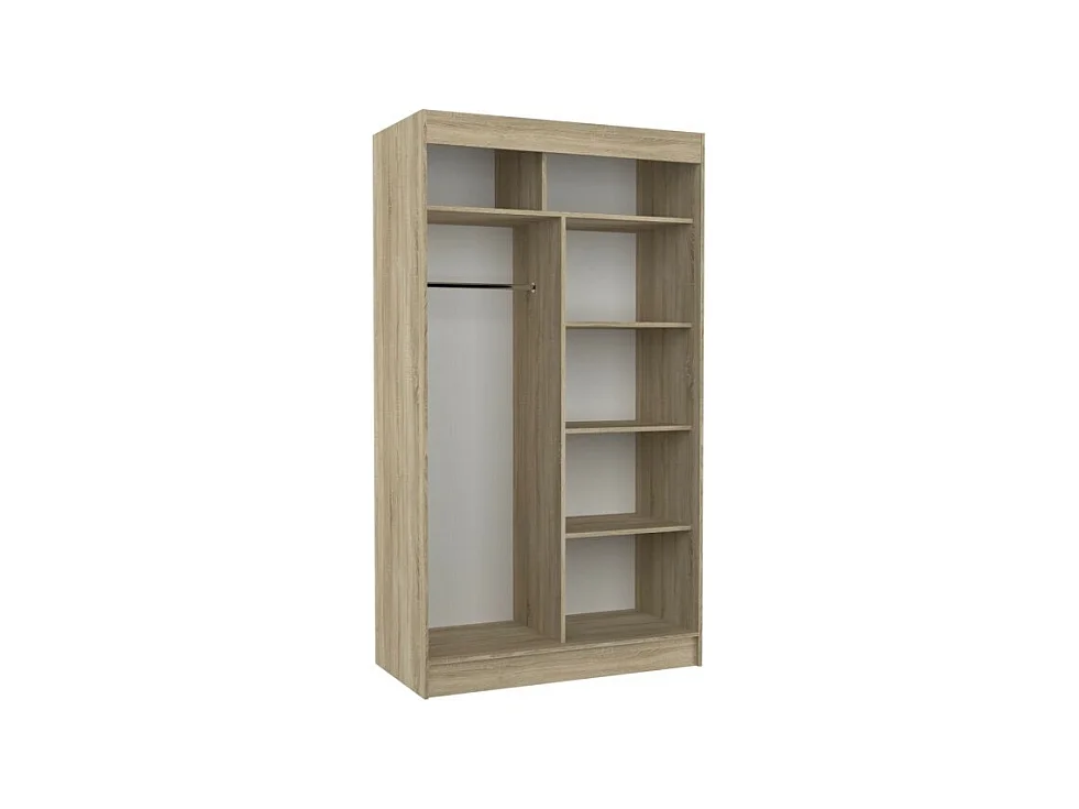 Armadio Thora (120cm)/Specchio/Ante scorrevoli/Beige