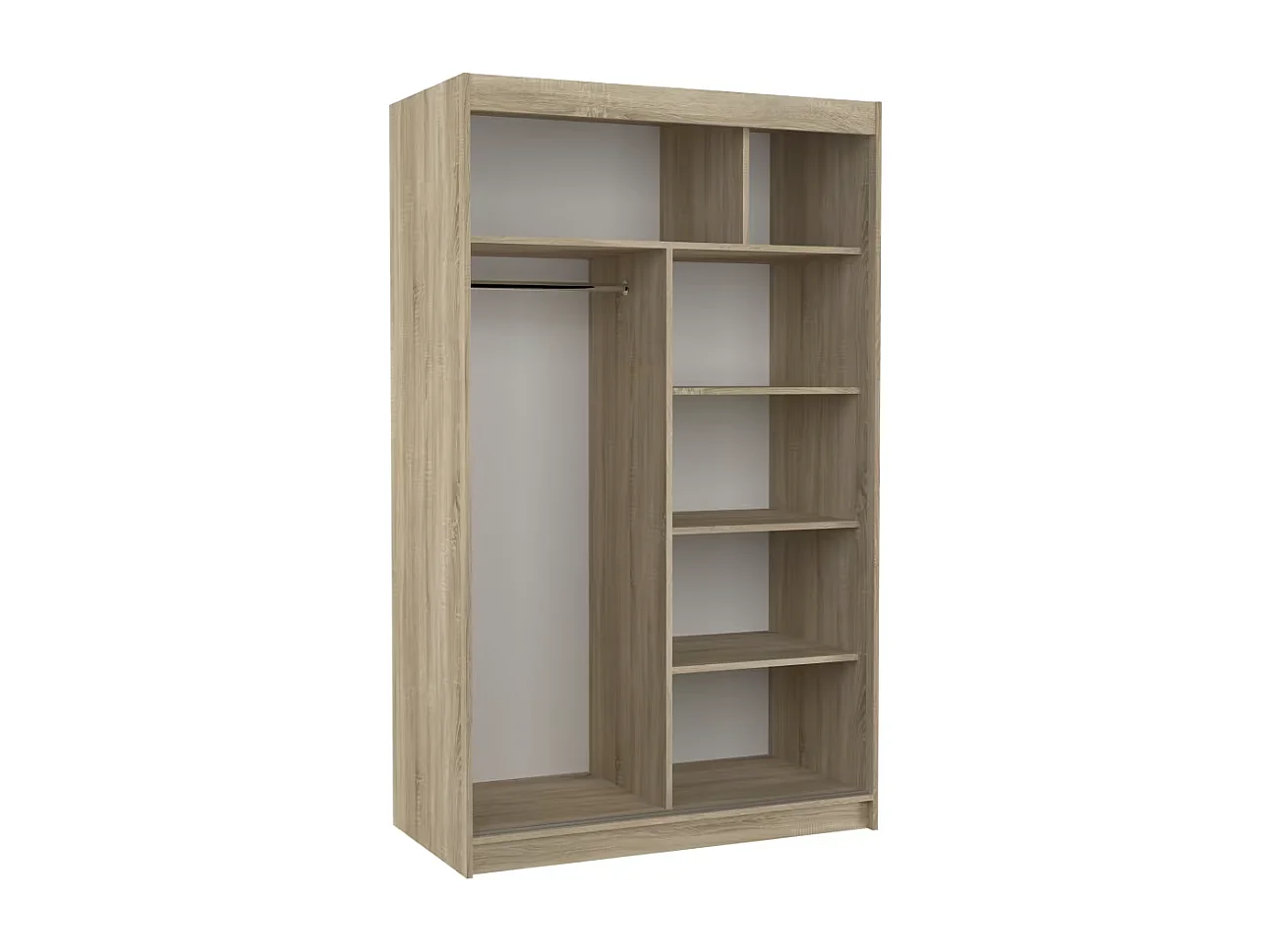 Armoire Tamon (120cm)/portes coulissantes/Noir