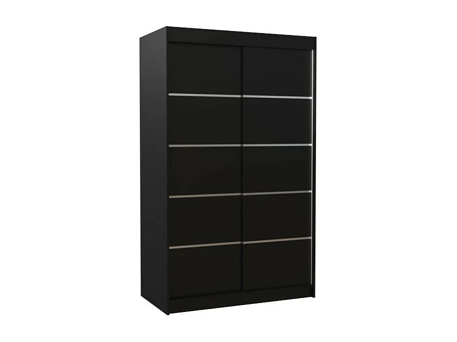 Armoire Tamon (120cm)/portes coulissantes/Noir