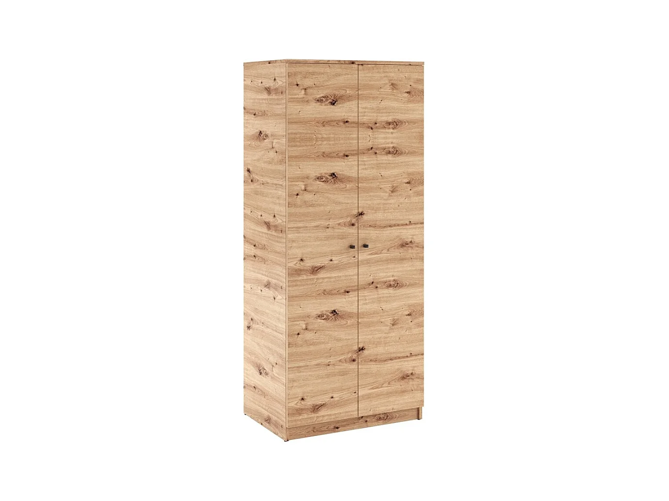 Armoire Evy (80 cm)/Portes battantes/Marron artisanal