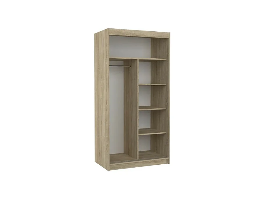 Armoire Olea (100cm)/portes coulissantes/Marron