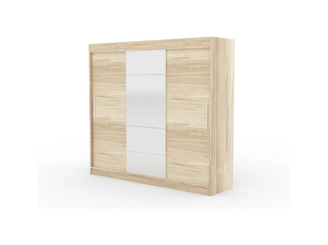 Armoire Wingo (235cm)/portes coulissantes/miroir/Sonoma