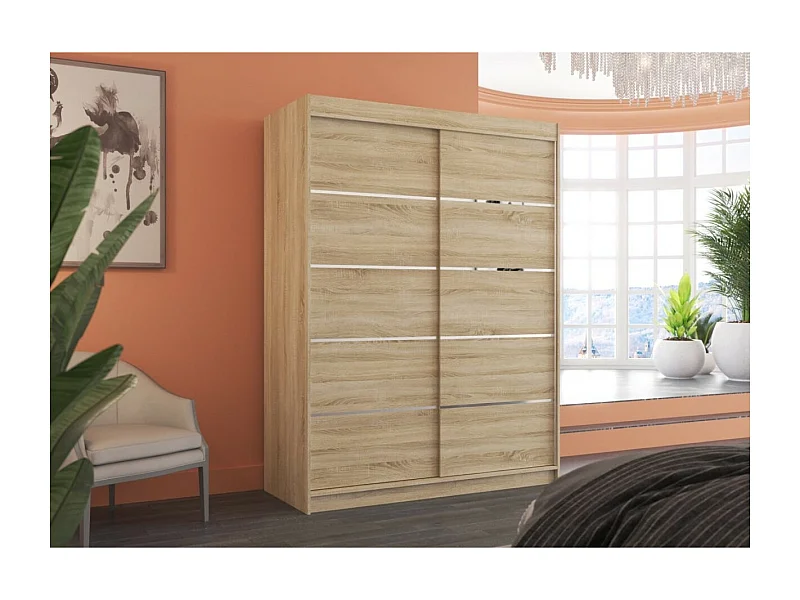 Armoire Soro (150cm)/portes coulissantes/Sonoma