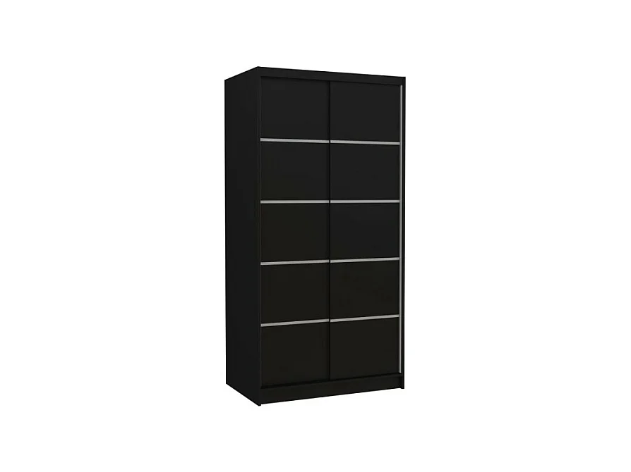 Armoire Olea (100cm)/portes coulissantes/Noir