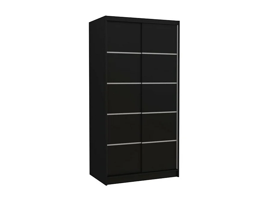 Armoire Olea (100cm)/portes coulissantes/Noir