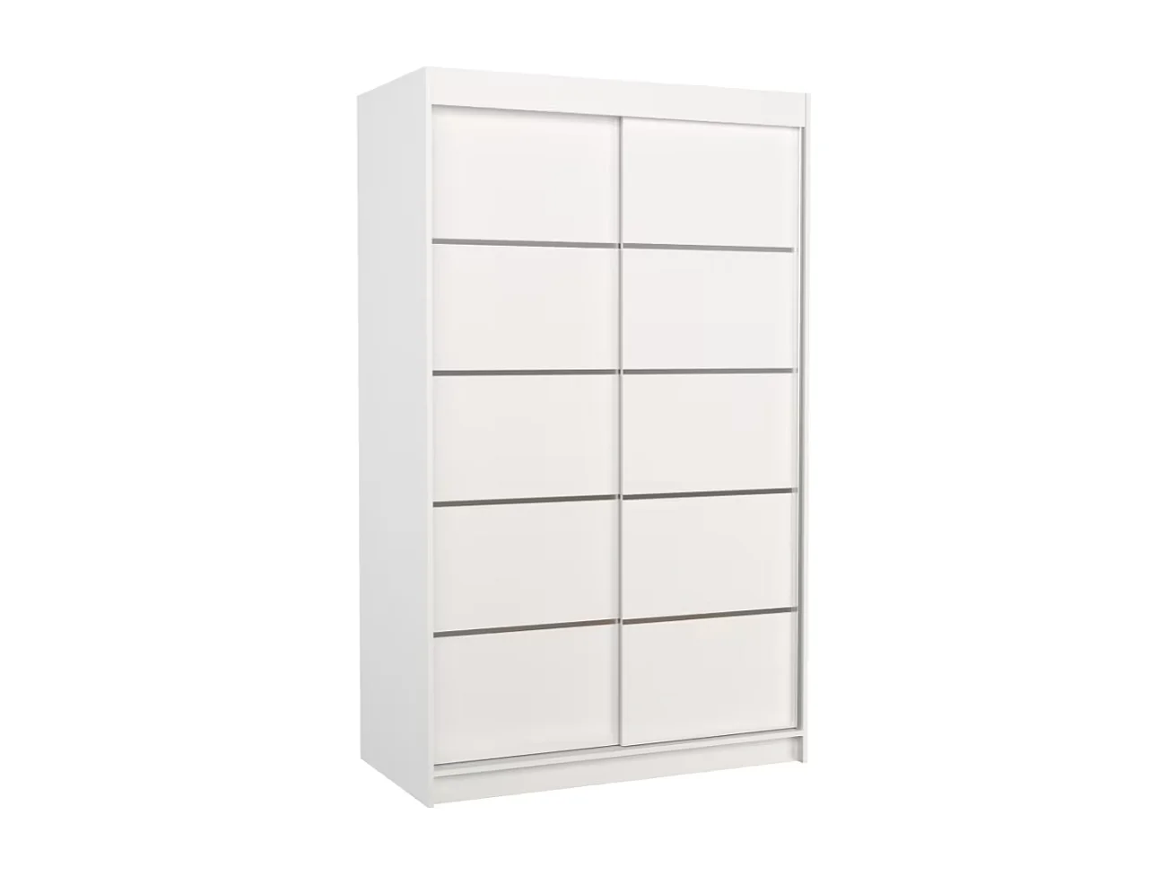 Kleiderschrank Tamon (120cm)/Schiebetüren/Weiss