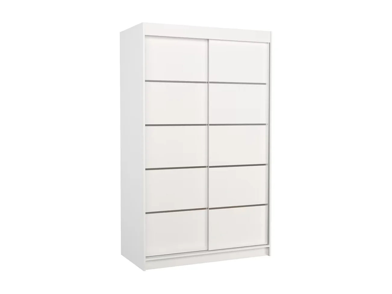Kleiderschrank Tamon (120cm)/Schiebetüren/Weiss
