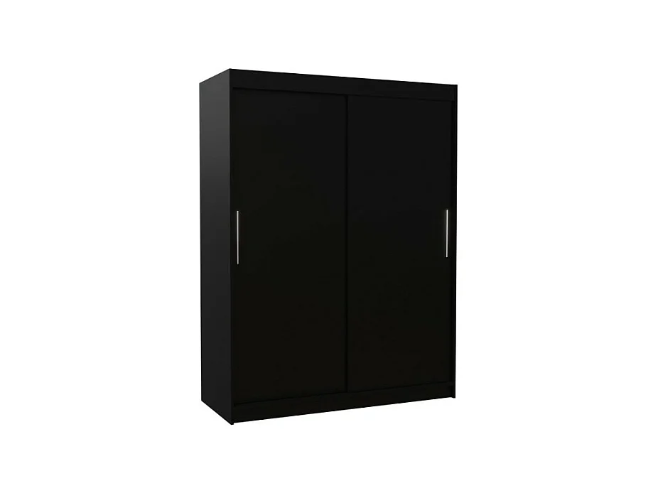 Armoire Lucio (150cm)/portes coulissantes/Noir