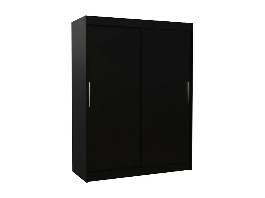 Armoire Lucio (150cm)/portes coulissantes/Noir