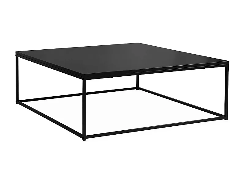 Mesa de centro baja de metal negro