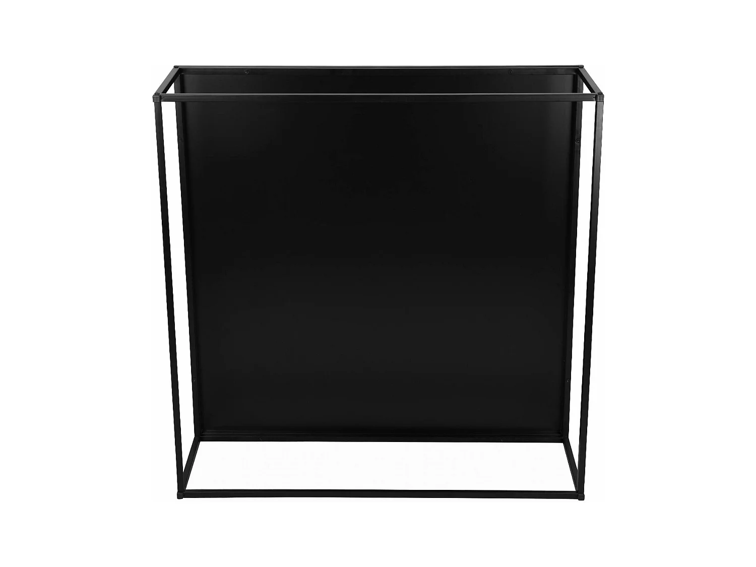 Mesa de centro baja de metal negro