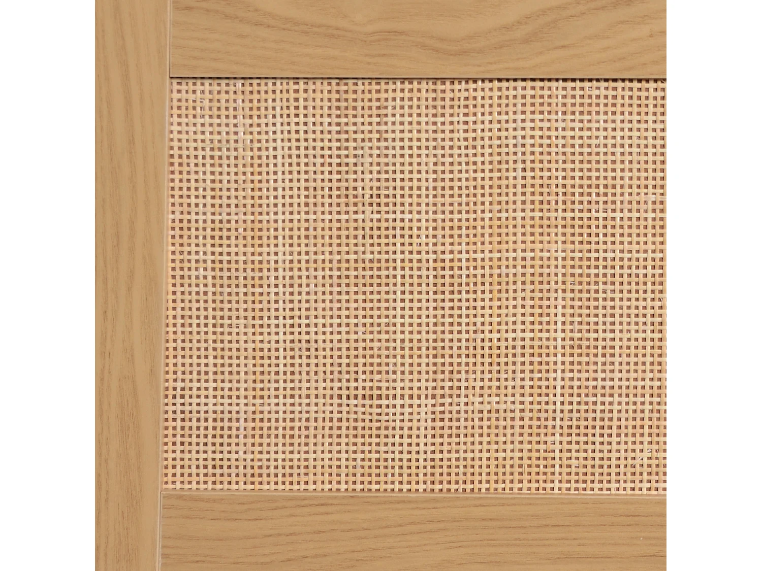 TV-Ständer, 200*37*49 cm, Kunststoff Rattan Design TV-Ständer, Massivholz Füße TV-Ständer, Rattan TV-Panel