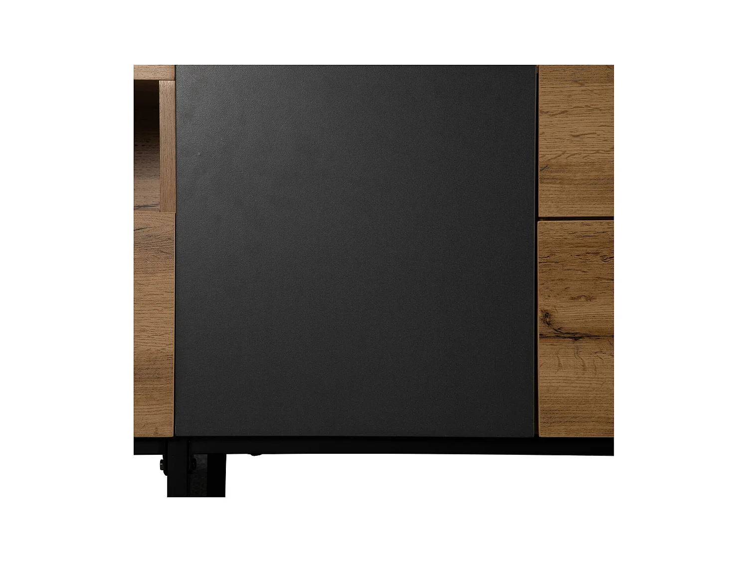 Moderne Colorblocking-TV-Cabinet TV-Cabinet avec bois de serrage 180cm