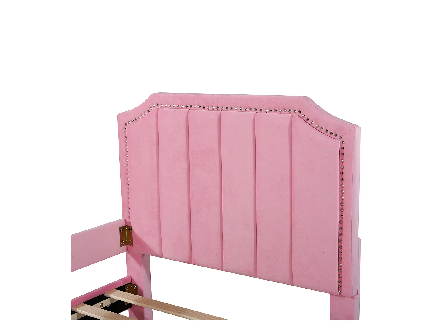 Lit d'enfant lit rembourré 90 * 200cm canapé - lit cadre de lit flanelle multifonctionnel avec dossier accoudoirs de lit rembourré parent