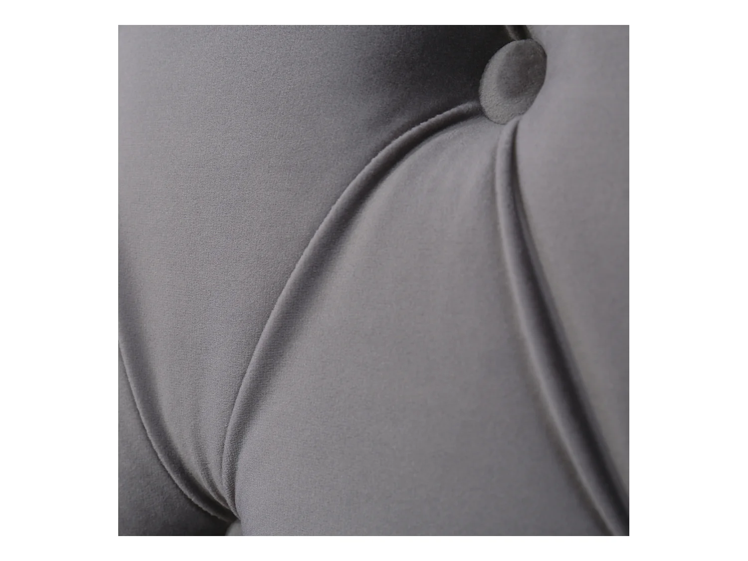 Lit rembourré en forme d'oreille double rangée de rivets flanelle, bouton couture tête et pieds, lit double 160 * 200 fonction hydraulique lit lit base en tissu