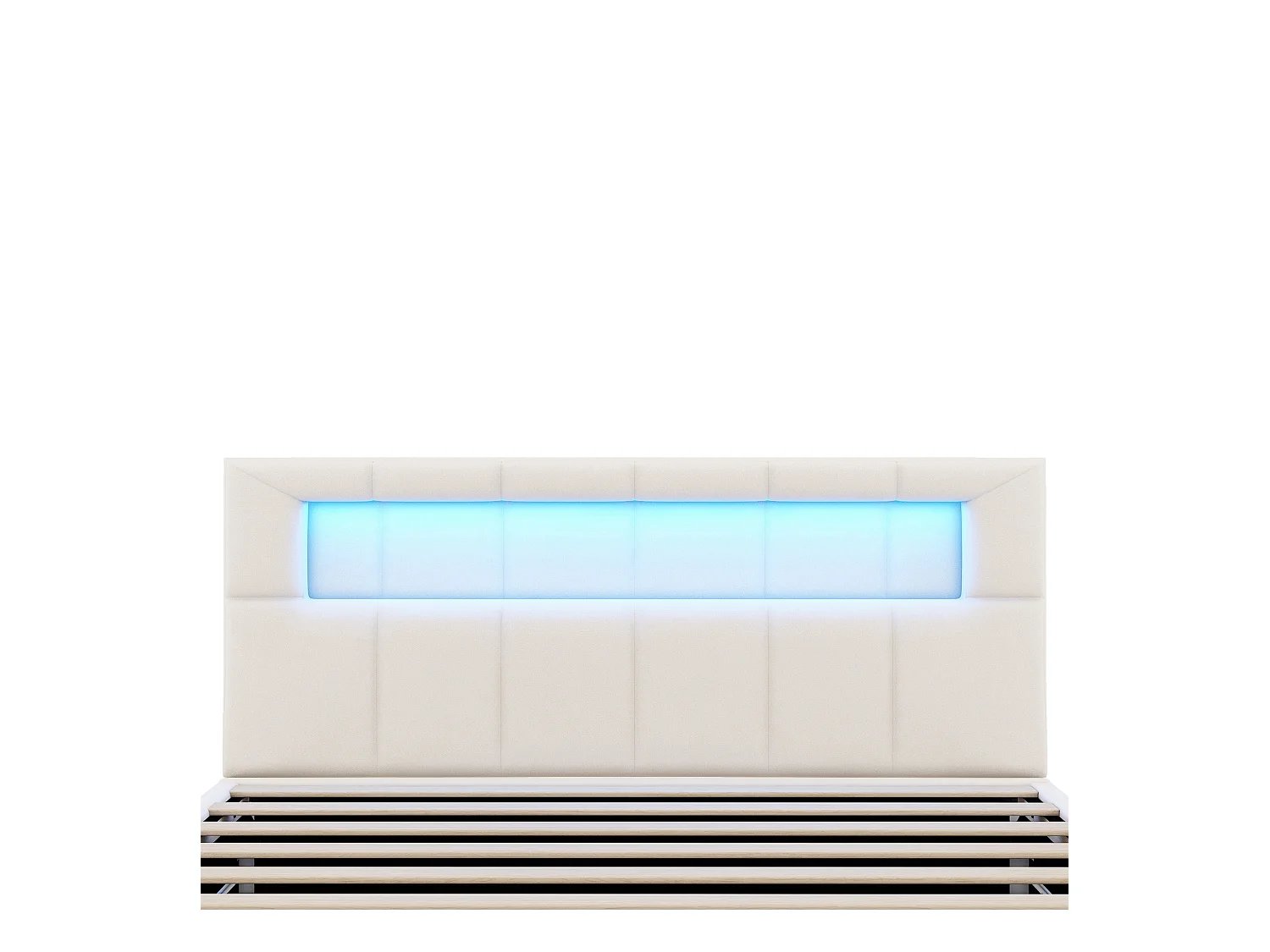 Plat, 90 * 200cm, lit rembourré, lampe d'ambiance de tête de lit, ouverture unilatérale, Design minimaliste, grand espace de rangement