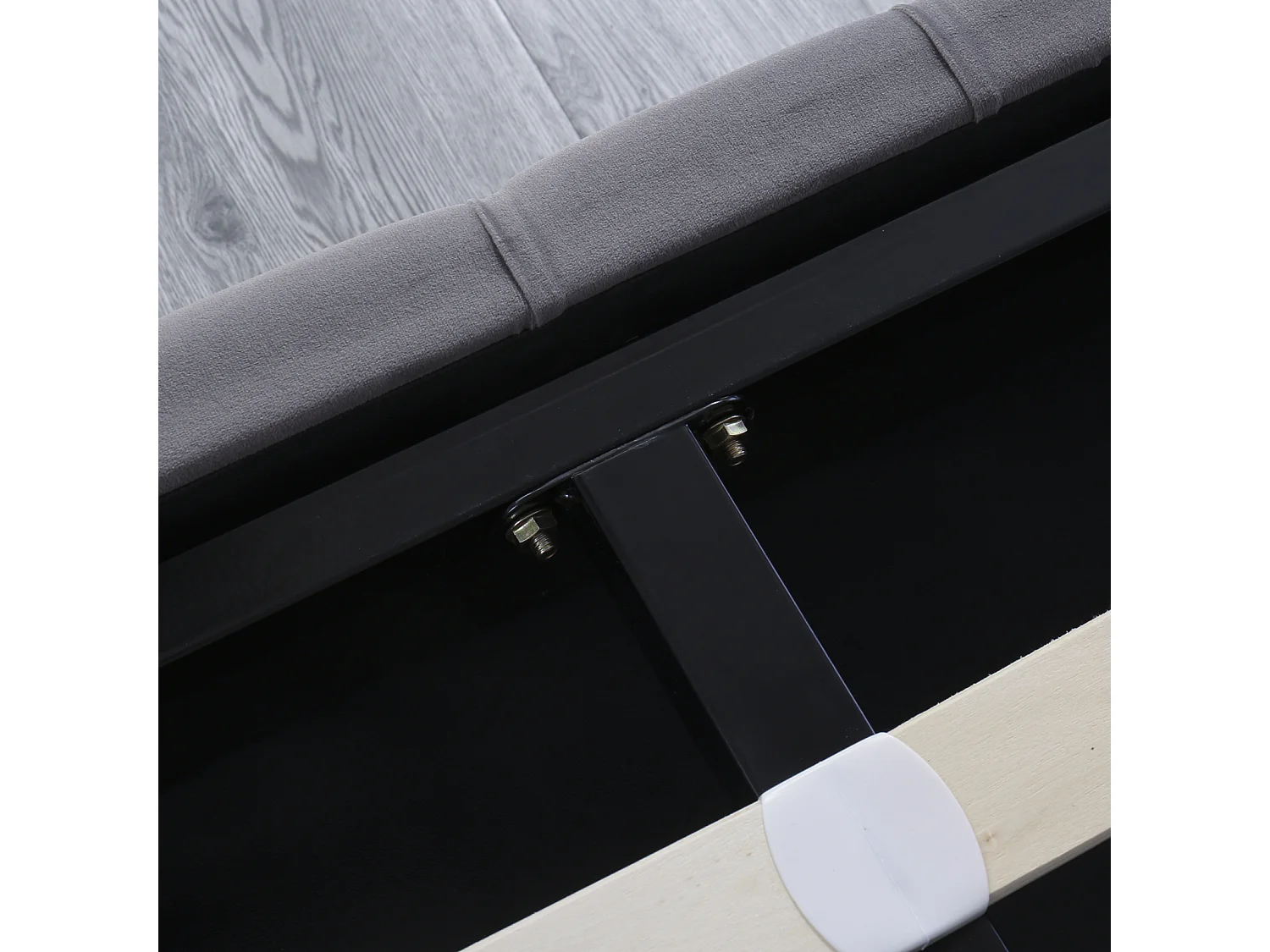 Lit de forme d'oreiller capitonné, double rangée de rivets en flanelle, boutonnière cousue, lit double 140*190 avec fonction hydraulique