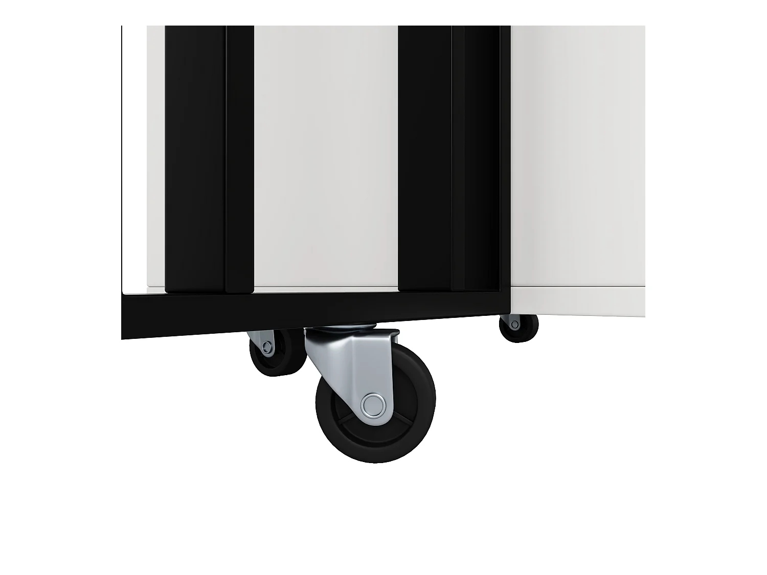 Table à manger extensible 4-8 personnes avec placard, 75x140cm en MDF, placage marbre blanc avec pied noir