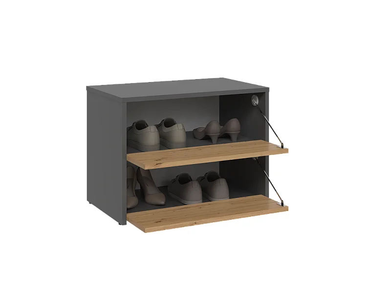 Armoire à chaussures MODO 1 - ANTHRACITE/ARTISAN