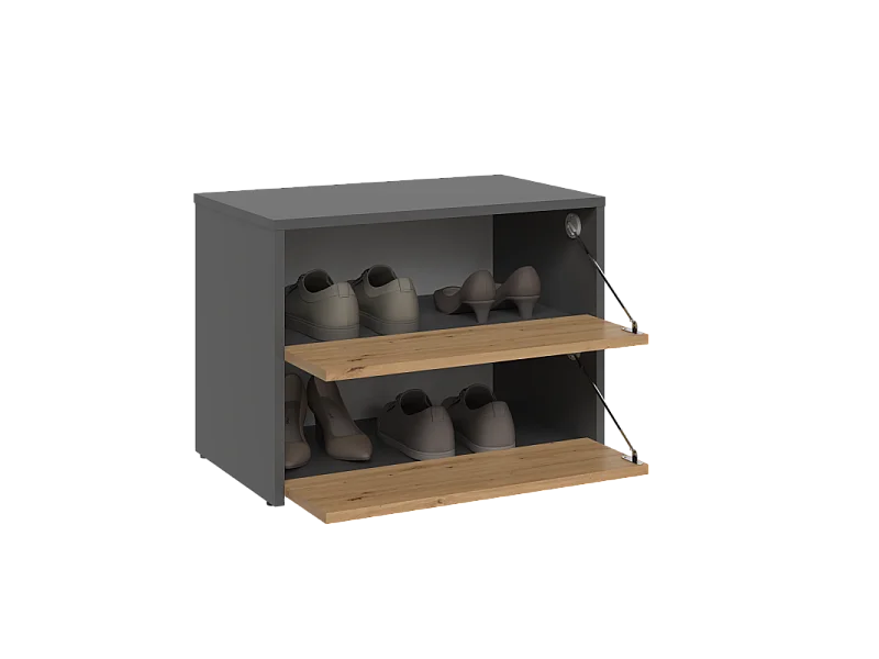 Armoire à chaussures MODO 1 - ANTHRACITE/ARTISAN