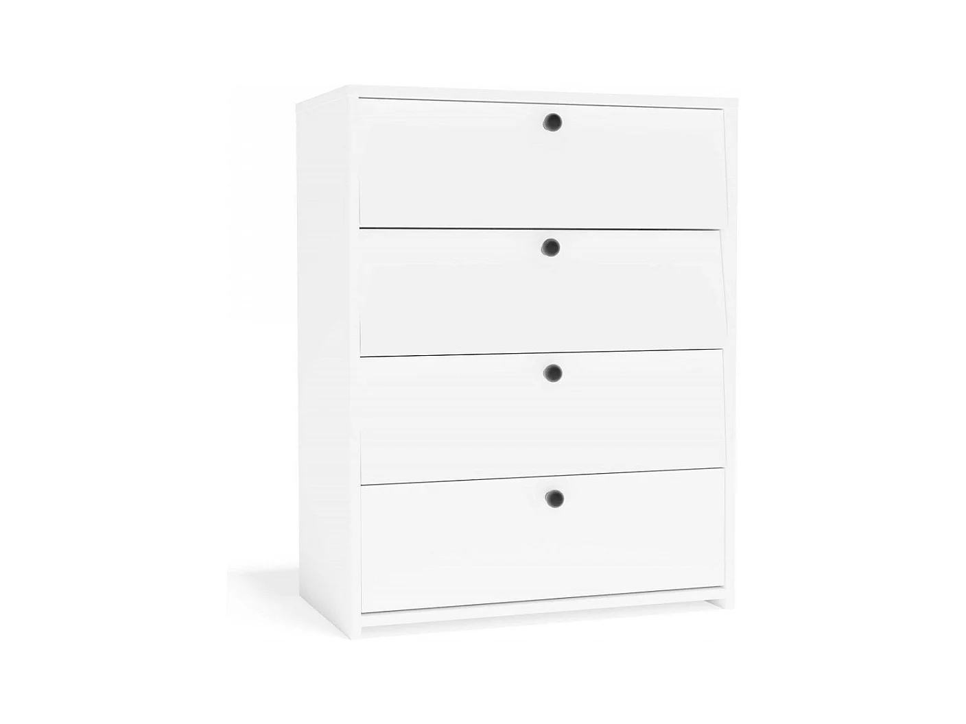 LOKA – Schuhschrank mit 4 Klappen – modernes Design – weiß