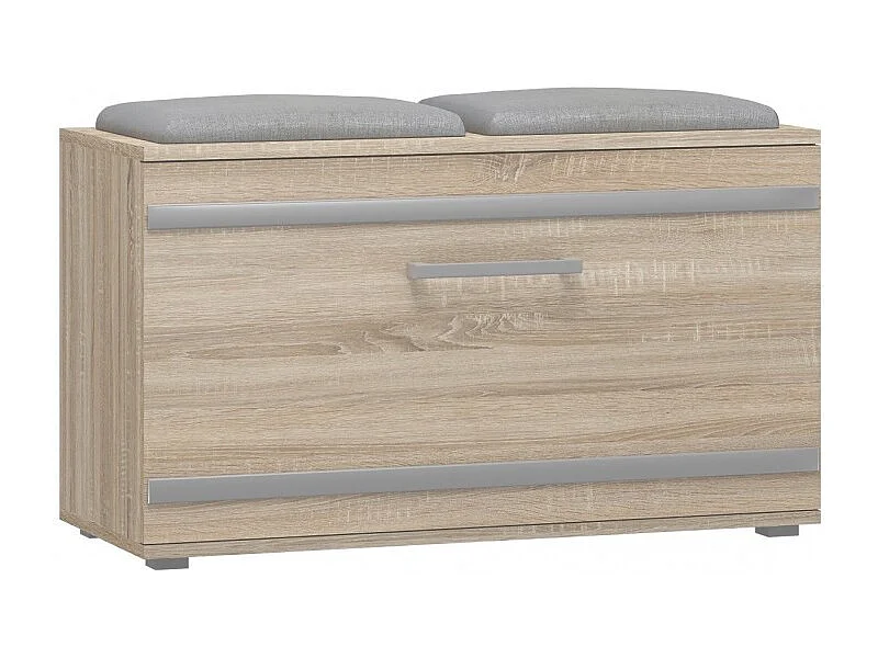 Szafka Opal | Dąb Sonoma | 85x35x45 cm |Szafka na buty z siedziskiem