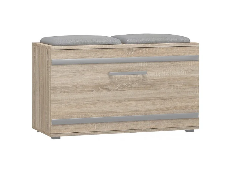 Szafka Opal | Dąb Sonoma | 85x35x45 cm |Szafka na buty z siedziskiem
