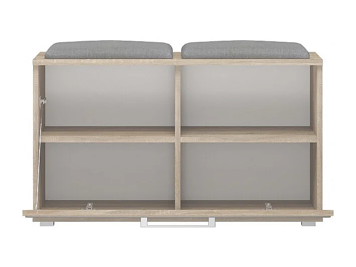 Szafka Opal | Dąb Sonoma | 85x35x45 cm |Szafka na buty z siedziskiem