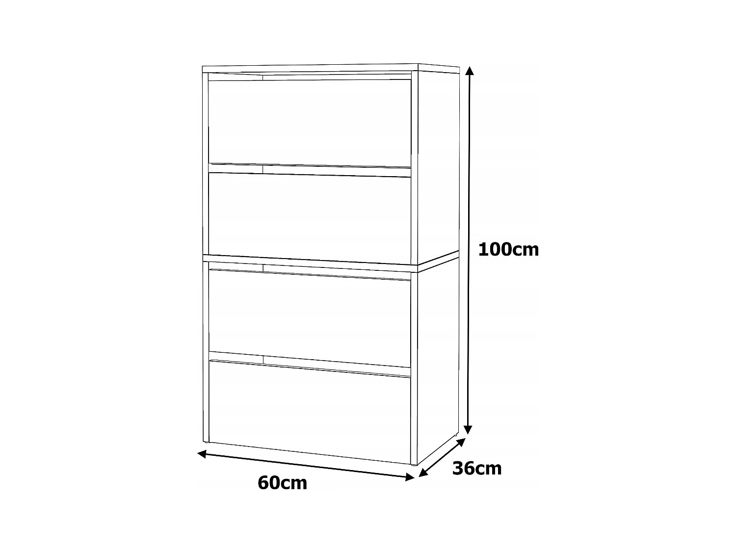 Meuble à Chaussures Chêne Wotan 60x30x100cm 10 paires– Étagère de Rangement Entrée Style Loft