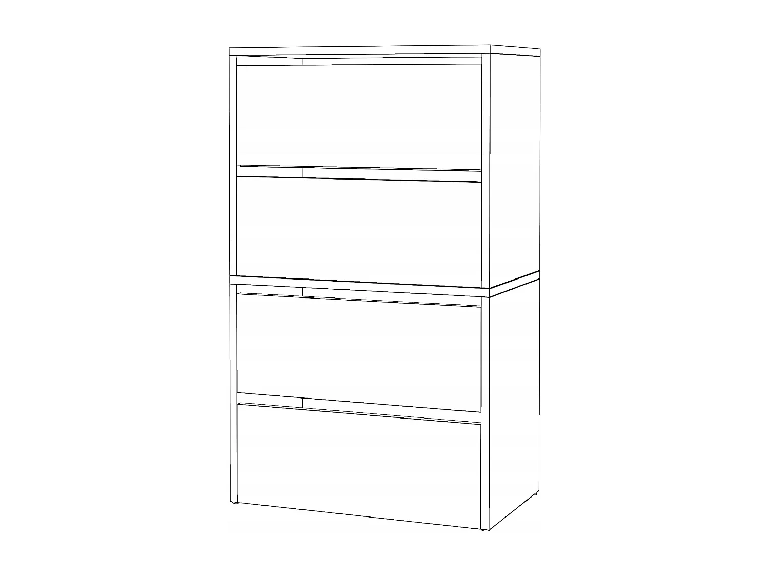 Meuble à Chaussures Chêne Wotan 60x30x100cm 10 paires– Étagère de Rangement Entrée Style Loft