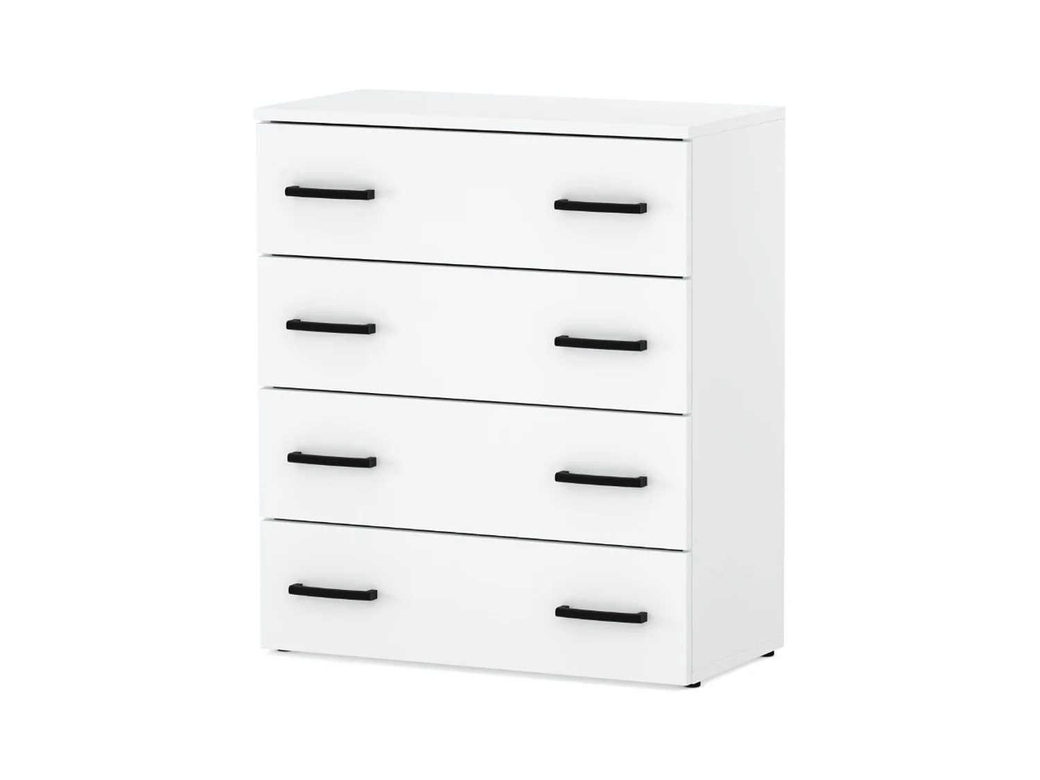 Armoire à chaussures en blanc 71x82,9x35 cm – meuble de rangement avec 4 étagères